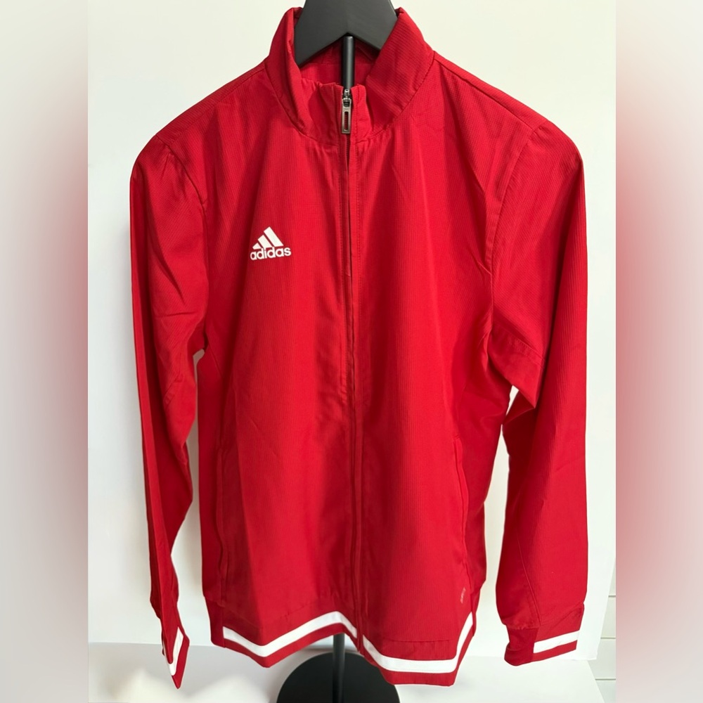 Adidas Bold Red Zip-Up Jacket